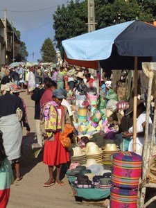 Op de plaatselijke markt in Ambositra